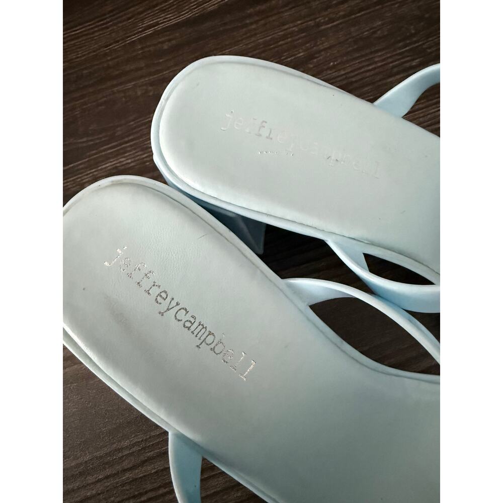 Jeffrey Campbell Jamm3 Baby Blue Simple Jelly Sandal Sz. 7 - Picture 2 of 8